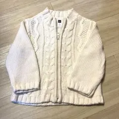 Baby gap ベビーギャップ　ケーブル編みカーディガン80cm オフホワイト