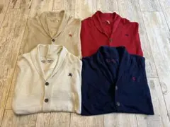 バーバリー ブラックレーベルカーディガン　4色セット　ショールカラー M〜L