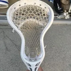 ホワイト ラクロスヘッド ストリング付き