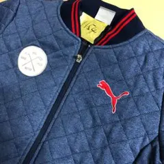 未使用級　プーマゴルフ　M　中綿　キルティング　ブルゾン　ジャンパー　ロゴ