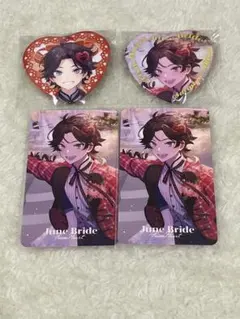 Prism Heart June Bride ハート型缶バッジ 三枝明那