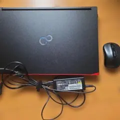 Fujitsu ノートPC 本体 マウス ACアダプター付のサムネイル