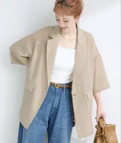 B.C STOCK❤︎ 手洗い可 / ハーフスリーブジャケットのサムネイル