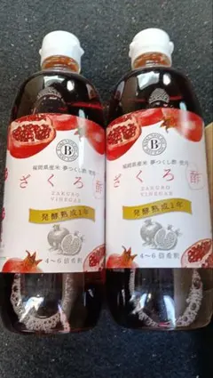 우메카오루 양조 석류 식초 500ml, 2개 세트