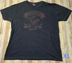 ハーレーダビッドソン Tシャツ ダークグレー バイク