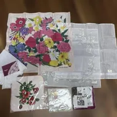チカザワ レースエッジハンカチ 約40×40cm他ハンカチセットのサムネイル