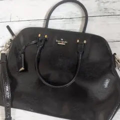 kate spade エナメル 2way ショルダーバッグ
