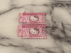 ハローキティ ヒョウ柄ラメポーチ 2個セット