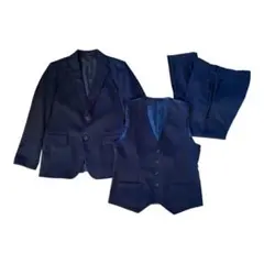 GU メンズ　スーツ　ビジネススーツ 3点セット　ネイビー　就活 フォーマル