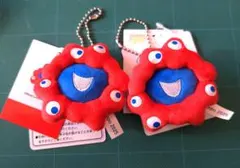 【新品タグ付】大阪万博 ミャクミャク ぬいぐるみキーチェーン 2個セット