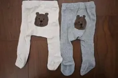 【即日発送】baby gap くまさんケーブルニットタイツ 2セット