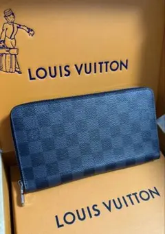 美品 ルイヴィトン長財布　ジッピーオーガナイザーNM ダミエグラフィット