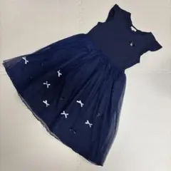 any Fam チュールリボンドッキングワンピース