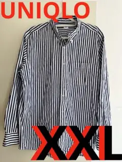 UNIQLO ストライプ柄 長袖シャツ XXL 限定　オーバーサイズ　2XL