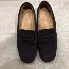 ZARA スウェード　ローファー　茶色　ブラウン
