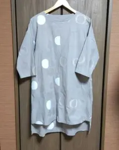 BRILLANTE 北欧柄 七分袖チュニック M〜L