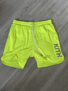 KITH メッシュ メッシュショーツ　ショートパンツ ネオンイエローのサムネイル