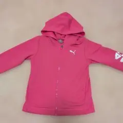 美品★PUMA ピンク ジップアップパーカー★140㌢
