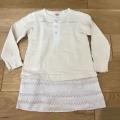 デニムダンガリー ワンピース　チュニック　120cm