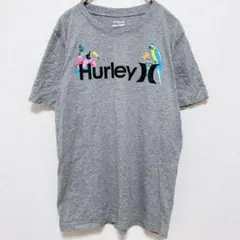 ハーレー 南国鳥花柄 クルーネック 半袖 Tシャツ 14/16 灰色のサムネイル
