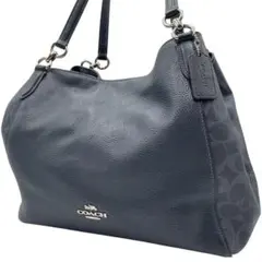 COACH 91133 レザー シグネチャー トートバッグ ショルダーバッグ