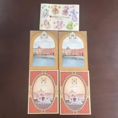 ホテルミラコスタ ポストカード 4枚セット＋ダッフィーフレンズ案内