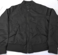 【き752】UNIQLO MA-1 ブルゾン ダークグリーン Lサイズ