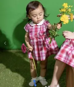 ケイト・スペード　ピンク チェック柄 ワンピース