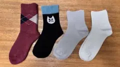 ソックス4足セットレディース