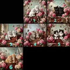 オーダーパネル No．1アンティーク猫 デニム黒猫❤ブックカバー
