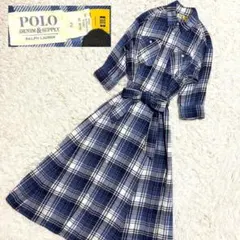 ✨極美品/21SS✨ポロラルフローレン ワンピース チェック ロング丈 2way ✨極美品/21SS✨ポロラルフローレン ワンピース チェック ロング丈