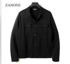 定価74,800円　ZANONEウールミラノリブCPO型 ニットジャケット