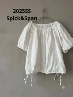 25SS スピック＆スパン コットンリネンスクエアフレンチスリーブ