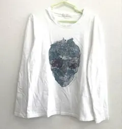 アレキサンダーマックイーン！！ スカルプリント M 長袖Tシュツ　ホワイトのサムネイル