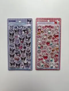 【正規品】 クロミ　キティ　ボンボンドロップシール 2枚セット　サンリオ