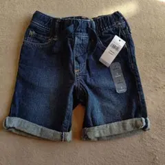 タグ付き 新品 GAPデニムハーフパンツ 100cm