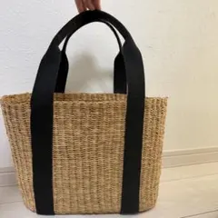 MUUN かごバッグ トートバッグ ブラック大きめのサムネイル