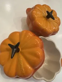ル・クルーゼ パンプキン ココット 2個セット❤️のサムネイル
