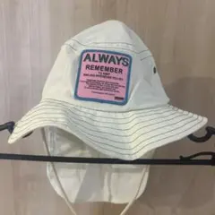 キッズ 帽子 バケットハット サファリハット UVカット ホワイト