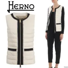 HERNO ヘルノ ダウンベスト バイカラー　38