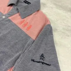 Munsingwear ポロシャツ グレー ピンク メンズのサムネイル