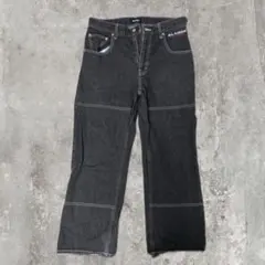 XLARGE ブラック デニムパンツ　2023AW