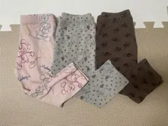 ディズニー レギンス 3点セット　80cm まとめ売り