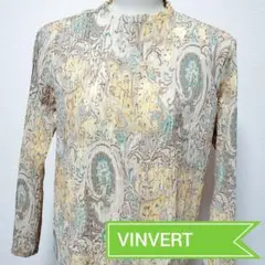 VINVERT ペイズリー柄 プリーツブラウス　長袖 9AR　三陽商会のサムネイル
