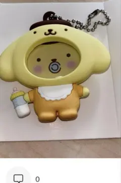 Sanrio フォトバッジ付きマスコット　ポムポムプリン