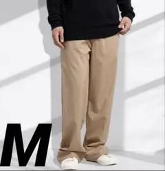 美品 FOMANSH ワイドパンツ M ベージュ 吸収速乾 ストレッチ 新品