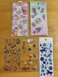 ウォーターinシール 2種　ぷくぷくシール3種