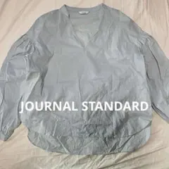 ジャーナルスタンダード　ライトブルー Vネック　スキッパーシャツ