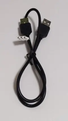 USB 2.0 ケーブル タイプA-タイプA オス-オス ブラック60cm
