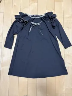 【お値下げ】女の子 ワンピース 黒 発表会 140cmのサムネイル